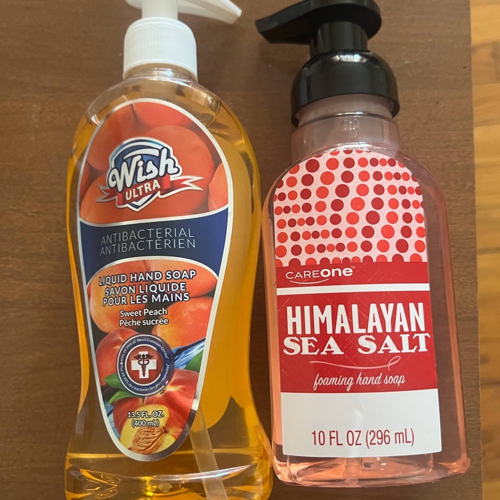 Wish Ultra Liquid Hand Soap and CareOne Foaming Hand Soap